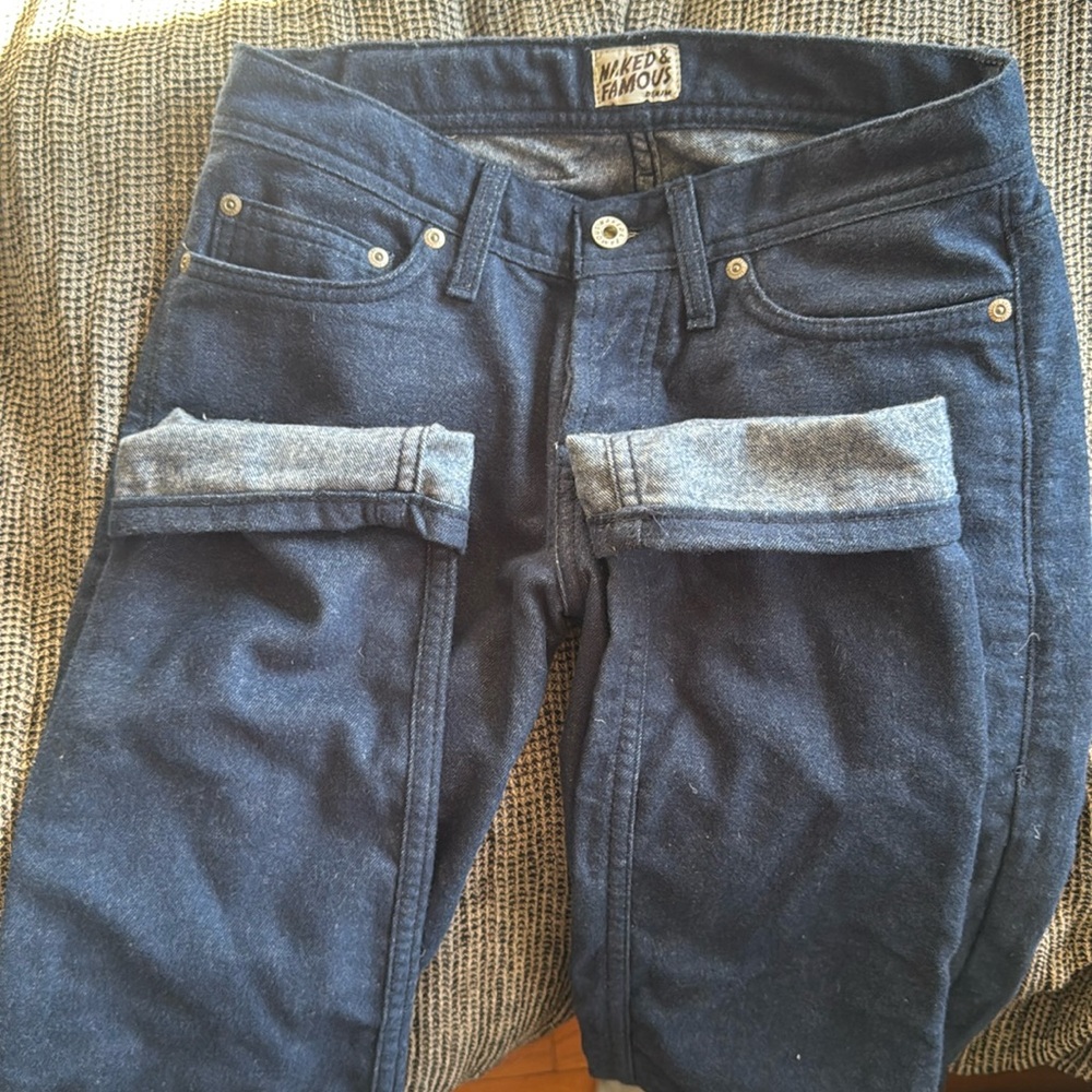 Naked and Famous WeirdGuy 011173, Flannel Denim